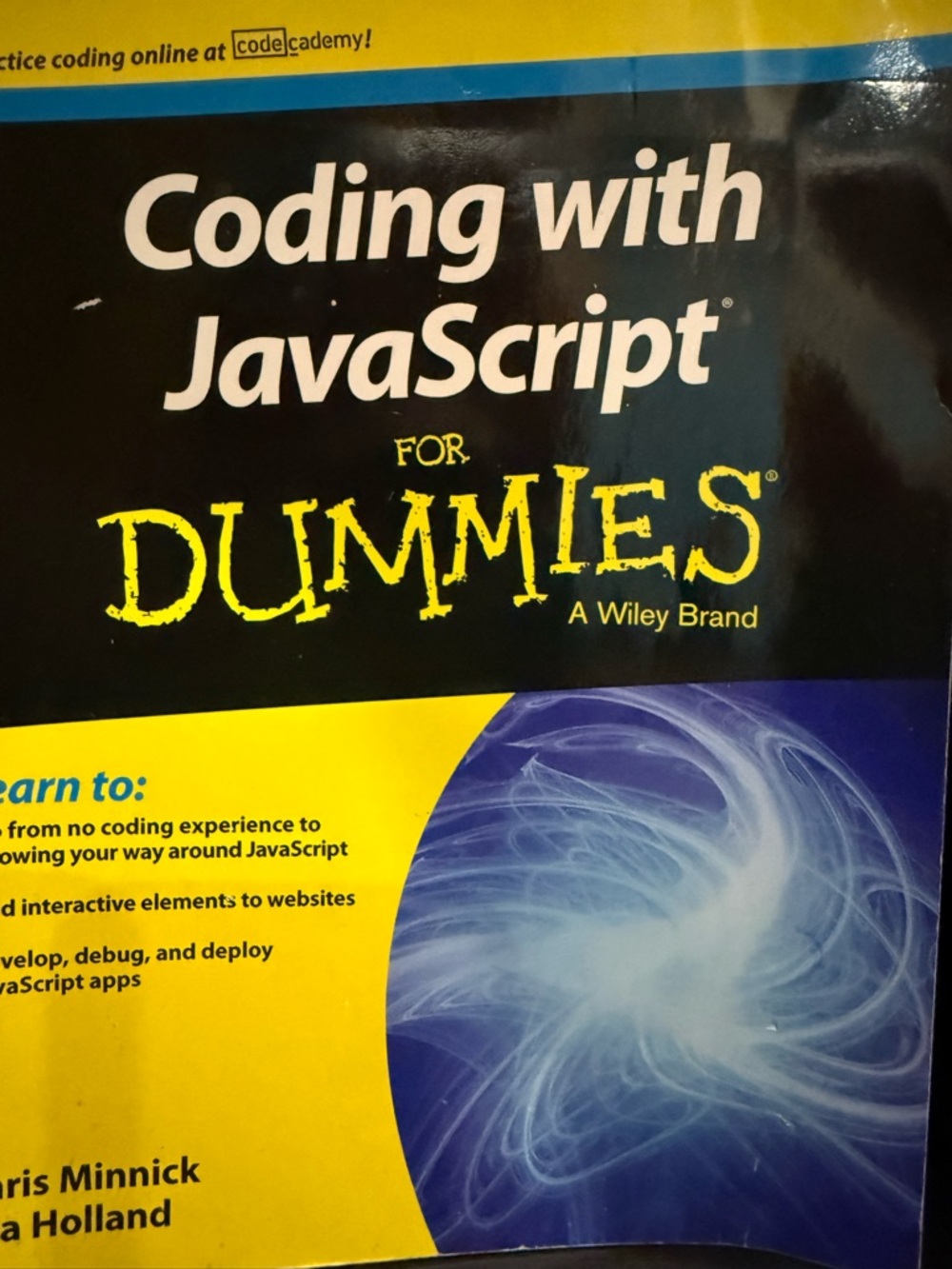 Coding with JavaScript For Dummies - Yellow/Black